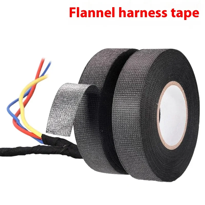 

15-метровая термостойкая огнестойкая лента, клейкая тканевая лента Coroplast для автомобильного жгута проводов, защита ткацкого станка