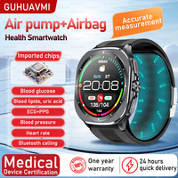 2025 Medical Grade Smart Watch Bluetooth Call Airbag Air Pump ECG True Accurately Blood Pressure Uric Acid Blood Lipids Watches