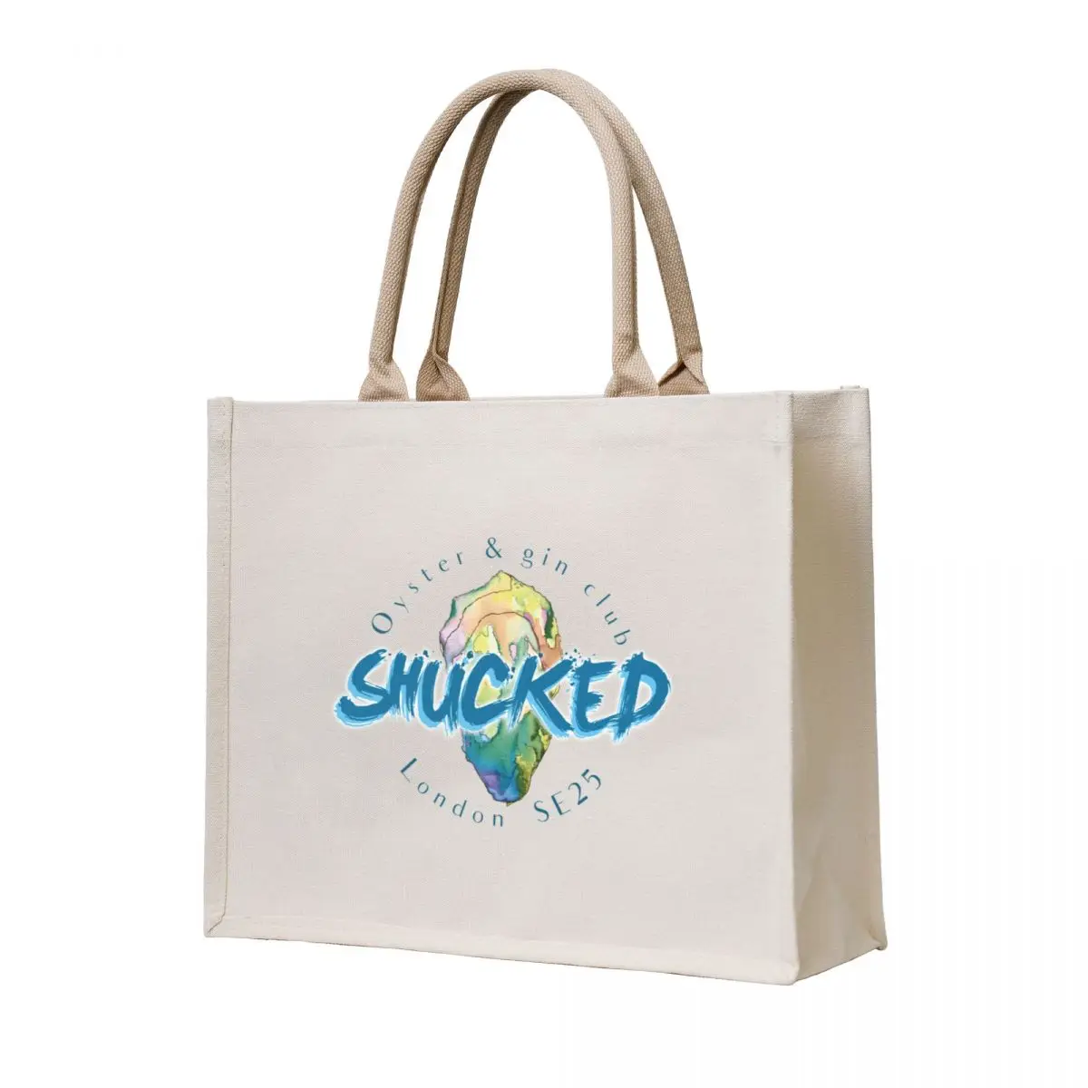

Shucked London oyster gin club Tote Bag Handbags woman shopping bag shopper bag women canvas Customizable tote