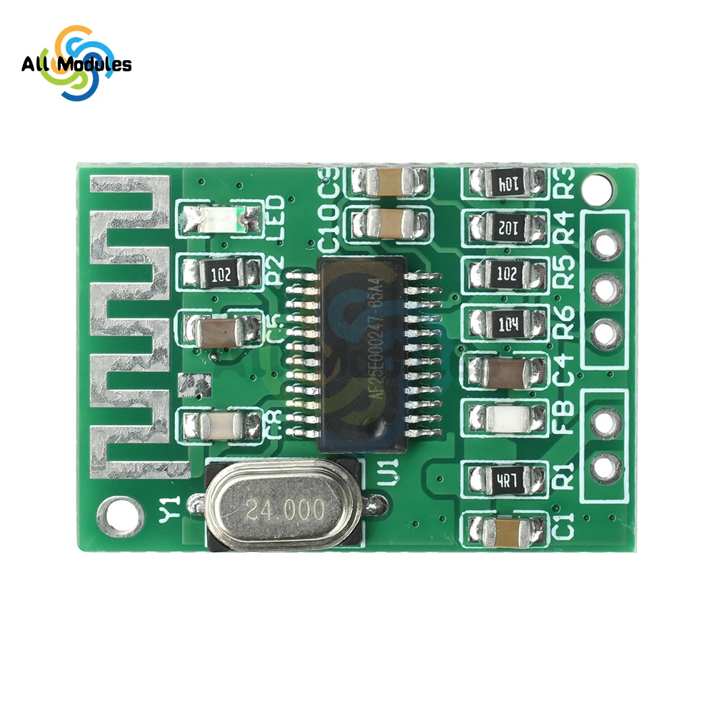 Мини-модуль аудиоресивера Bluetooth 5.4 2.0, двухканальная плата стерео декодирования для аудиосистем