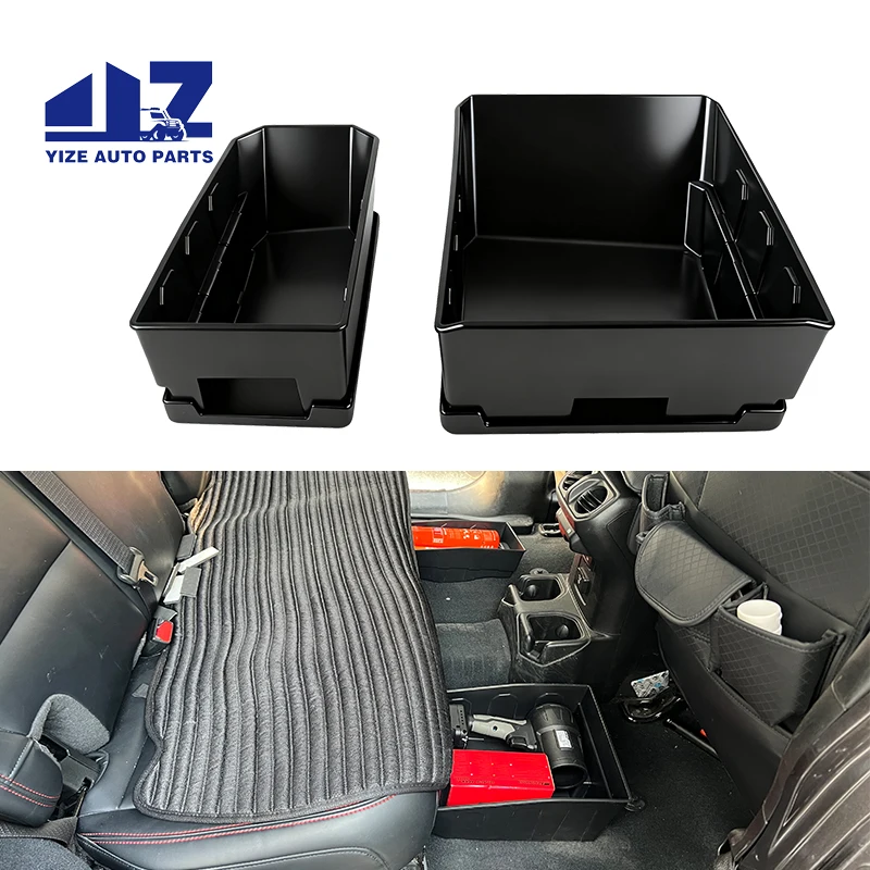 New High Quality 4x4  Accessories  Under Seat Storage Box for Wrangler JL JLU  2018+ Black Easy Installation