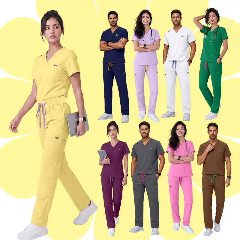 uniforme-d'infirmiere-pour-hopital-de-beaute-ensemble-d'uniforme-pour-medecin-femme-haut-a-col-en-v-avec-pantalon-droit-combinaison-pratique-quotidienne