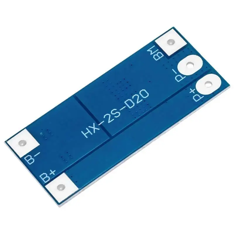 2S LiFePO4/Lithium Battery Protection Module - 6.4V/7.4V 13A Working 20A Current-Limiting for 18650 32650 Battery Packs