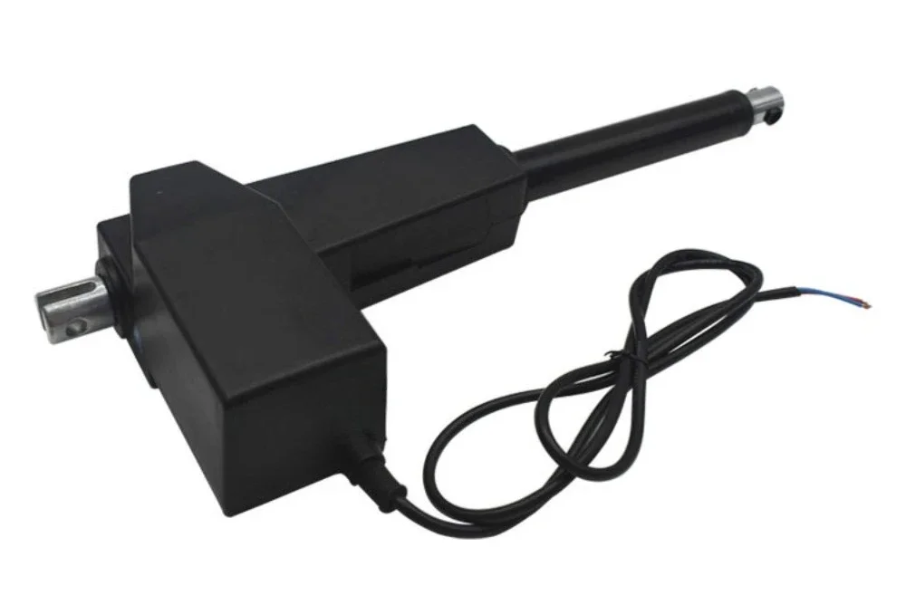 

Low Noise DC Linear Actuator Black Protective Housing Permanent Magnet Motor Telescopic Rod With Limit Control