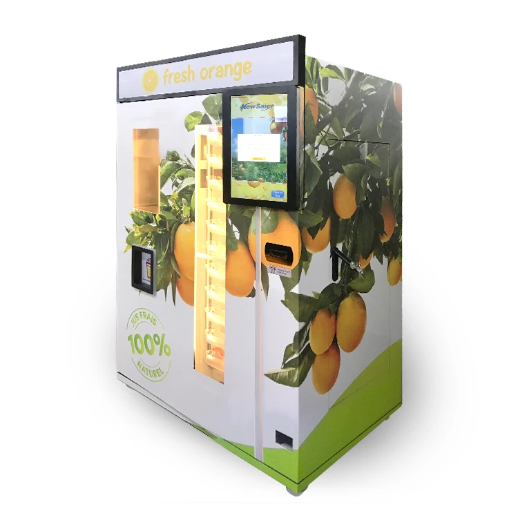 Unmanned Retail Automatic Fresh Orange Juice Vending Machine Juicer Maker Commercial