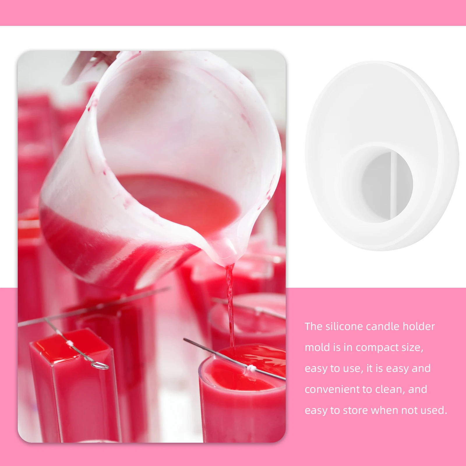 

Lamp Stand Mold Novelty Candlestick Silicone Molds Diy Casting Moulds Desktop Handmade Resin Tealight