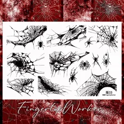 1PC Snake  Lily Spider Web Nail Stamping Plates  Line Printing Stencil Nail Stamp Templates Nail Art Tools