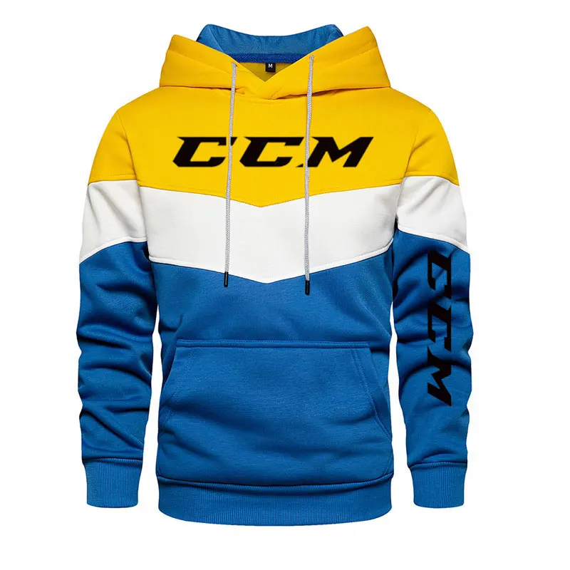 Felpa con cappuccio da uomo CCM, abbigliamento sportivo casual a maniche lunghe, adatto per l\'autunno, l\'inverno e la primavera