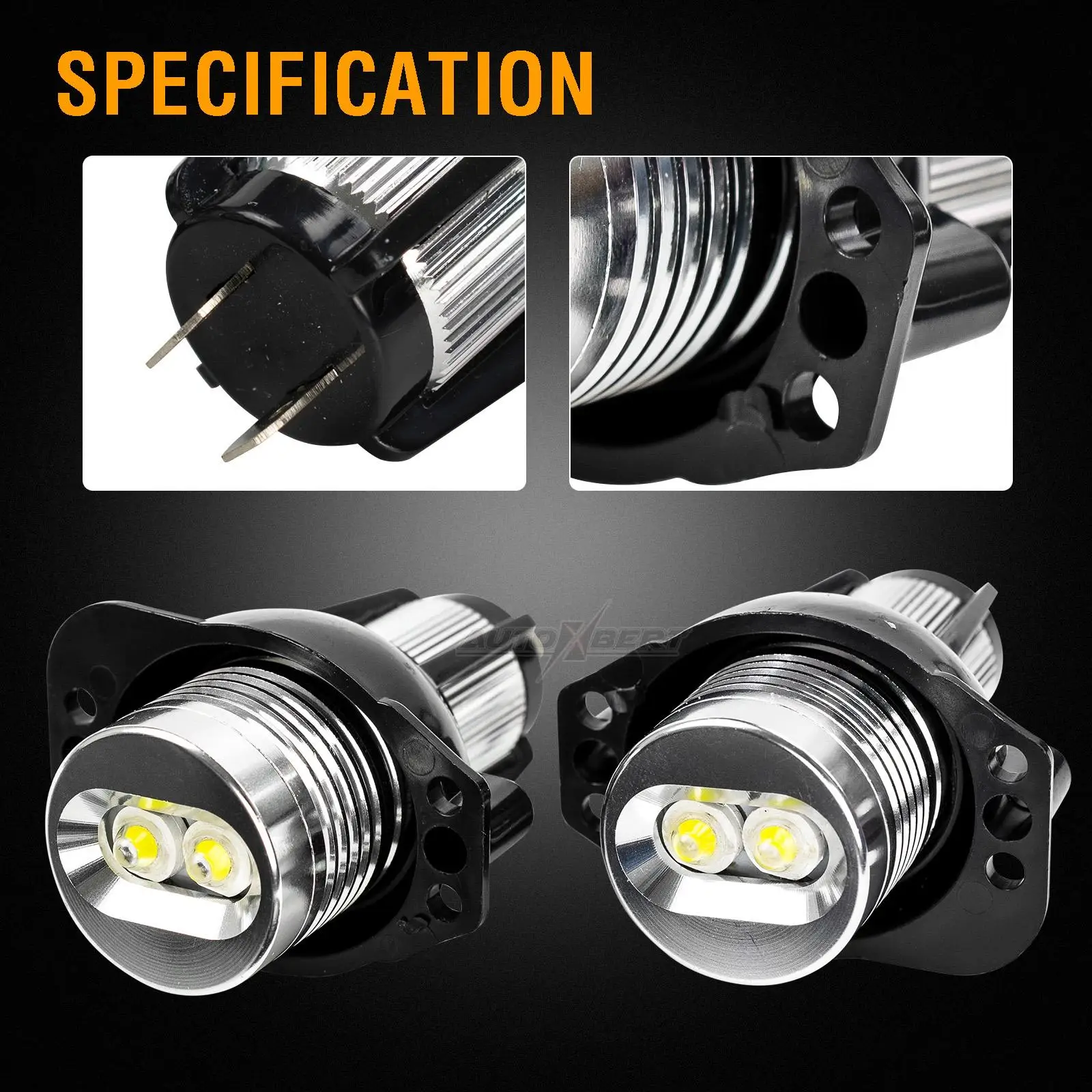 LED Angel Eye Halo Rings Marker Light Headlight Bulb 6W For BMW 3 Series E90 E91 2005-2008 325i 325xi 328i 328xi 330i 335i 335xi