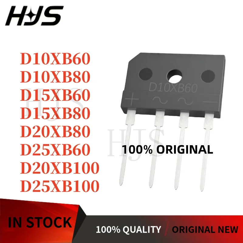 10pcs D15XB60 D15XB80 D10XB60 D10XB80 D25XB80 D25XB60 D20XB60 D20XB80 D20XB100 D25XB100 Rectifier Fast Shipping