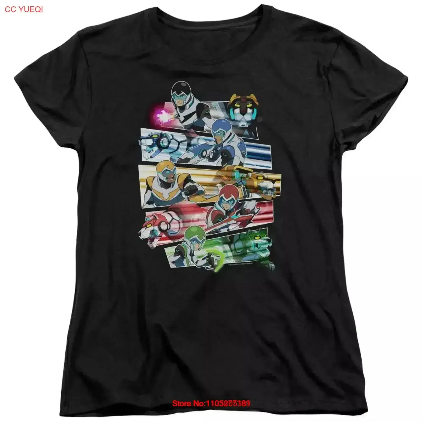 Voltron Legendary Defender Paladin's Strike Women's T Shirt vintage Washed graphic Comfortable Soft streetwear designer clothes