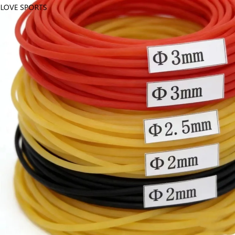10M Elastische Gummischnur zum Angeln 2,0 2,2 2,5 2,8 3,0 3,5 4,0 5,0 6,0mm Solides Gummiseil Verschleißfestes Hochfestes Angelschnur