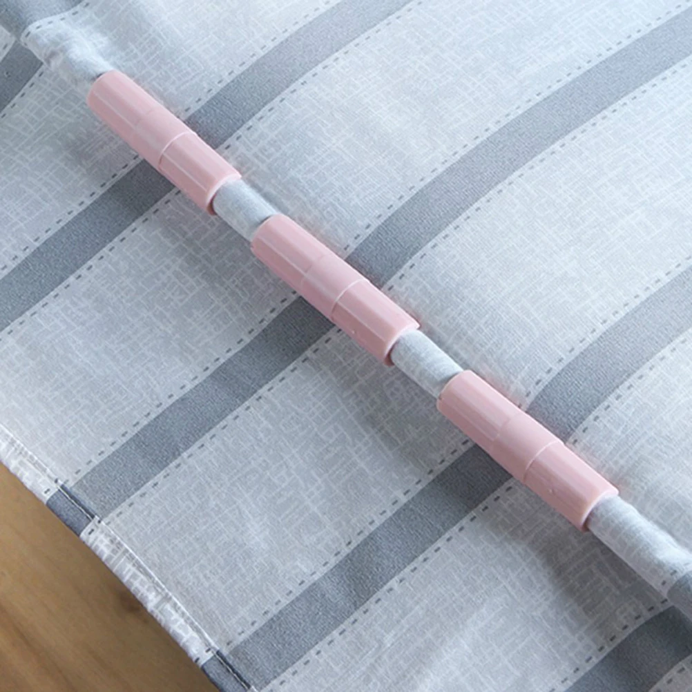 

8Pcs Bed Sheet Anti-Slip Clips Elastic Fasteners Pink Keep Sheets in Place All Night Sheet Clips Fixed Clasps