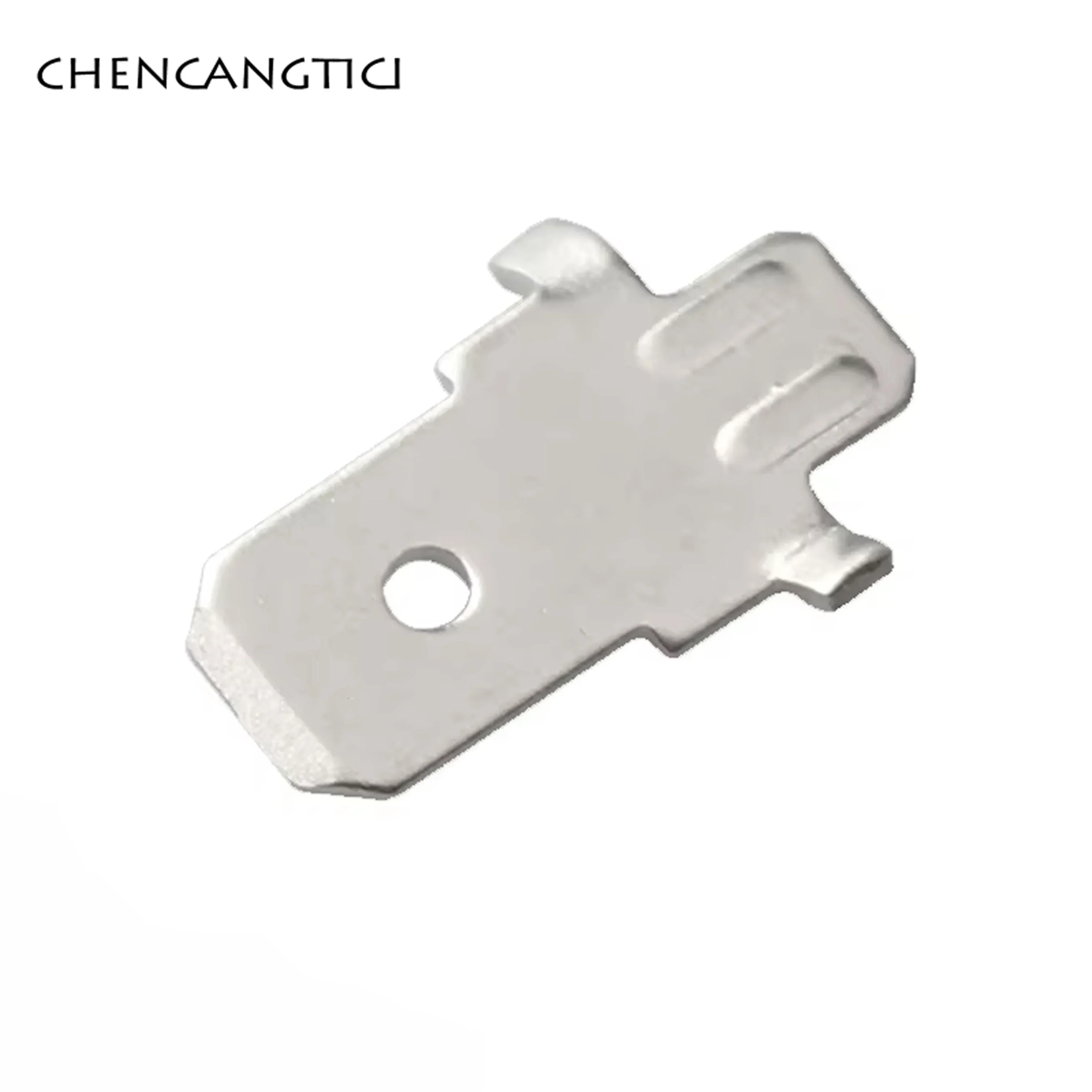 

20 Pcs Single-Foot Circuit Board Inserts PCB Splice Terminal Plate Solder Pads Welding 6.3 mm Female Crimp Pin DJ6112-6.3