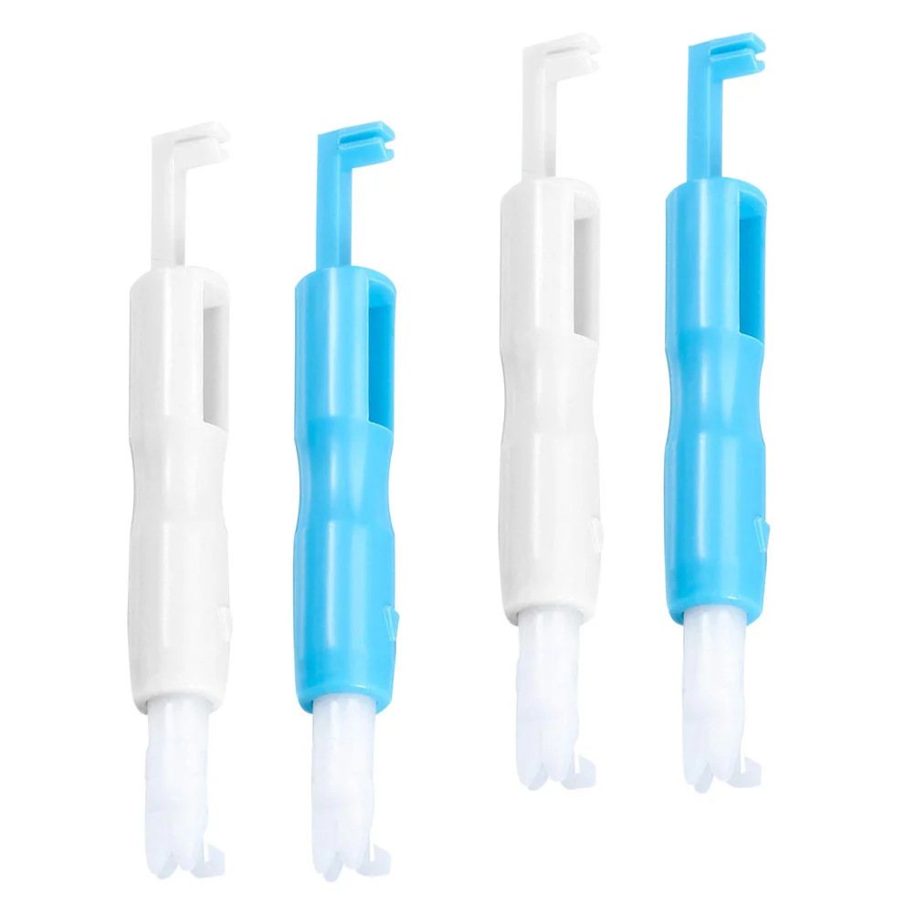 4 Pcs Sewing Machine Needle Threader Automatic DIY Home Accessory Tool Embroidered Plastic Inserter Household Threading Elder