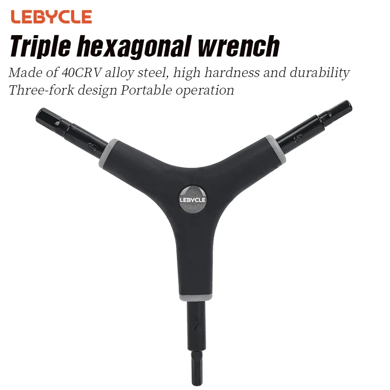 3 Way Hex Wrench Y Shape Allen Spanner Bicycle Repair Tool CR-V Steel 4mm 5mm 6mm 3 in 1 MTB Road Bike Tools