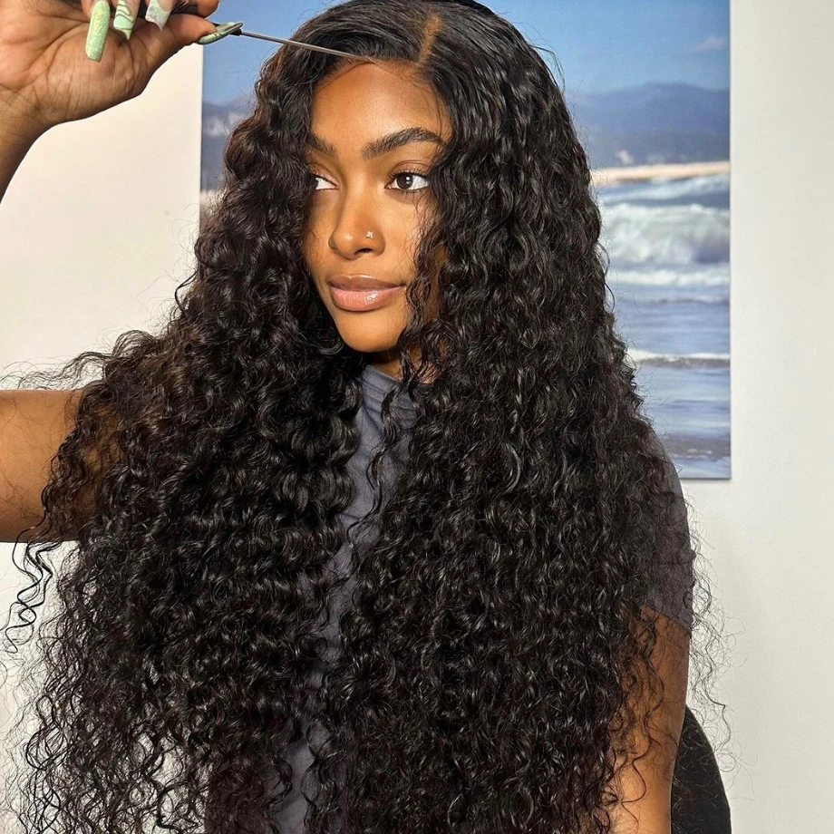 

13x4 13x6 Deep Wave Frontal Wig Human Hair Hd Lace Brazilian Water Wave Wigs For Women Curly Lace Front Human Hair Wig