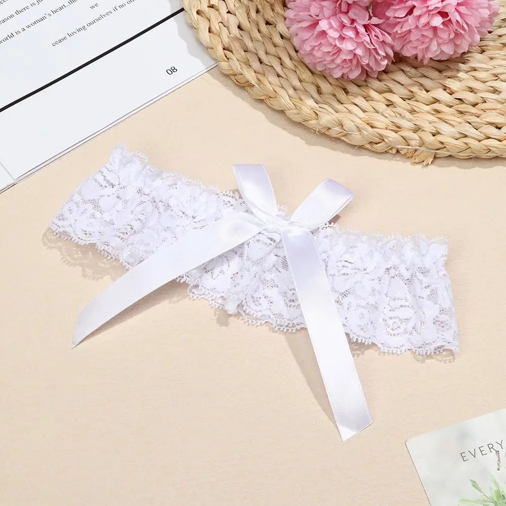 1 stücke elastischer Gürtel sexy Mode Bowknot Spitze Bein Ring Strumpfband Oberschenkel Ring Braut Bein Strumpfband