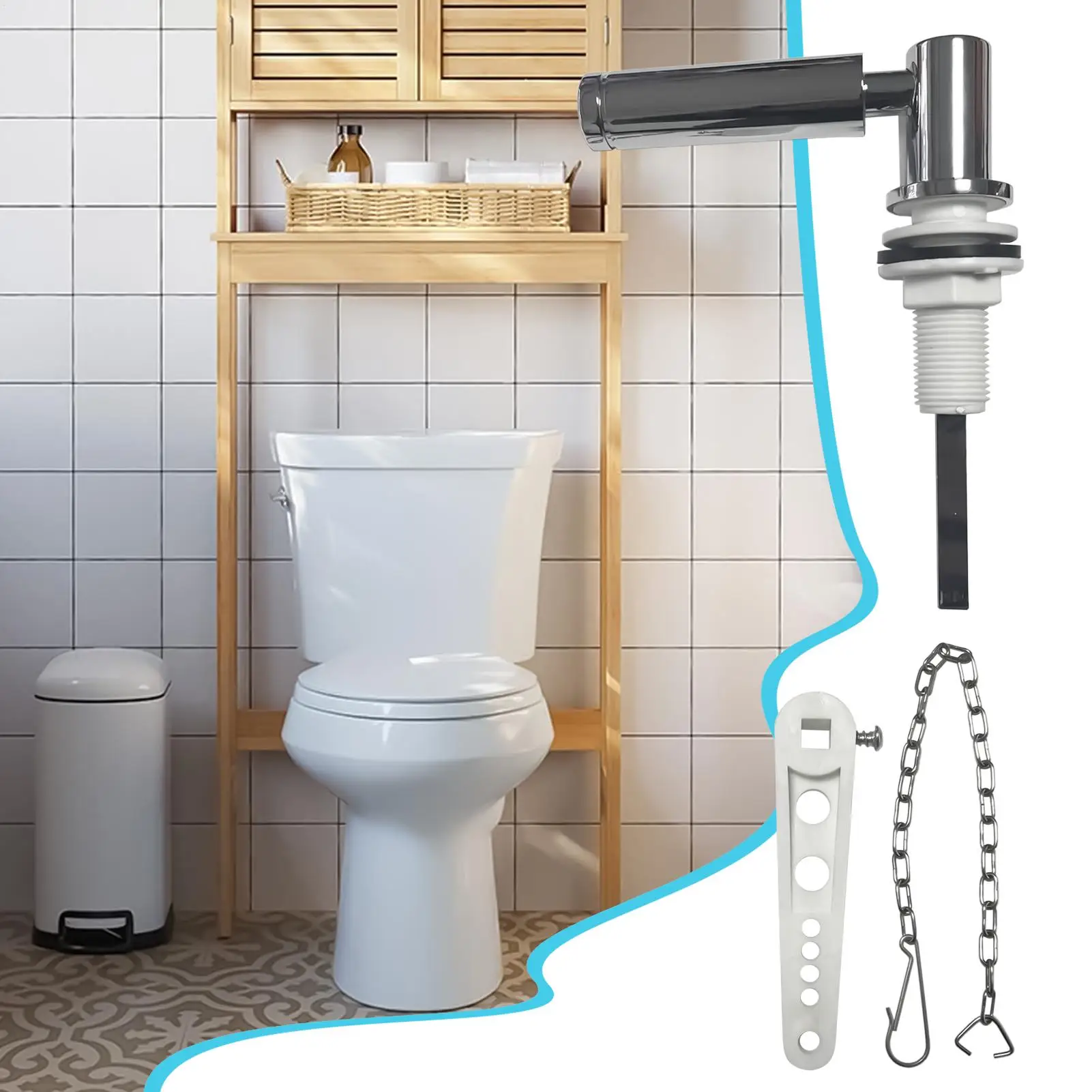 

Замена ручки унитаза с цепью, комплект для замены из цинкового сплава, ручка для смыва унитаза для лодки на колесах, морской жилой комерции