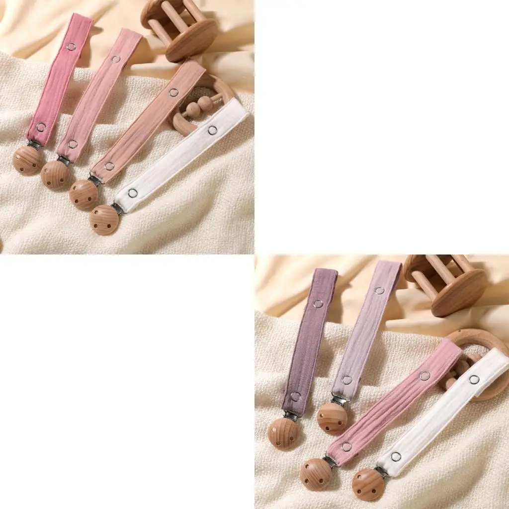 Baby Pacifier Chain Shower Gift Secure Dummy Nipple Holder Clip Strap Lost Proof