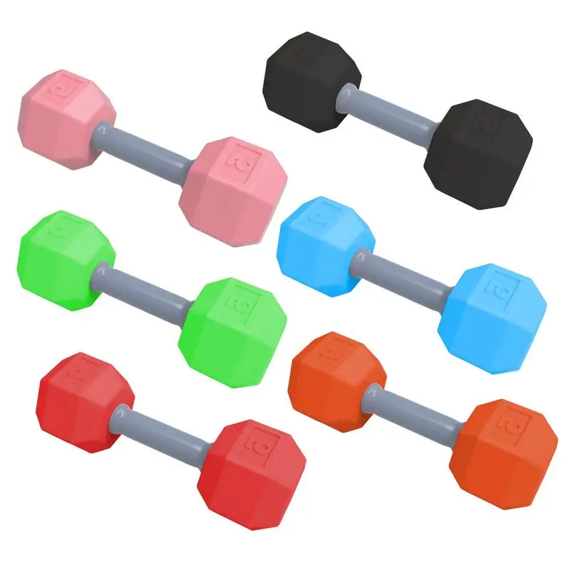 Weight Rattle Toy 2pcs Dumbbell Training Exercise Toy For Workout Engaging Rattle Teething Toy Lightweight Sensory Play Gym