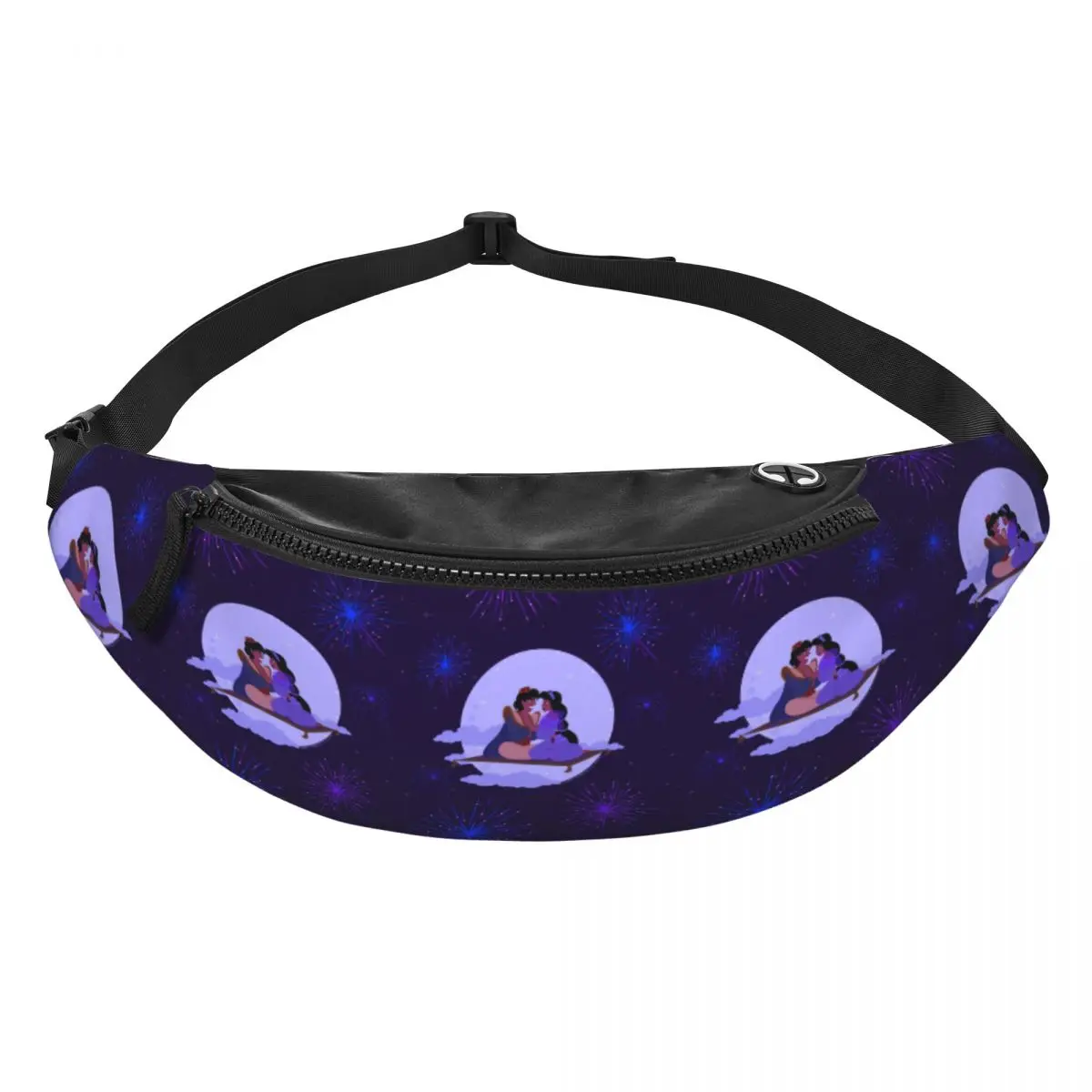 

Модная поясная сумка-бананка с мультяшным Аладдином для мужчин и женщин, для велоспорта, кемпинга, для телефона и денег