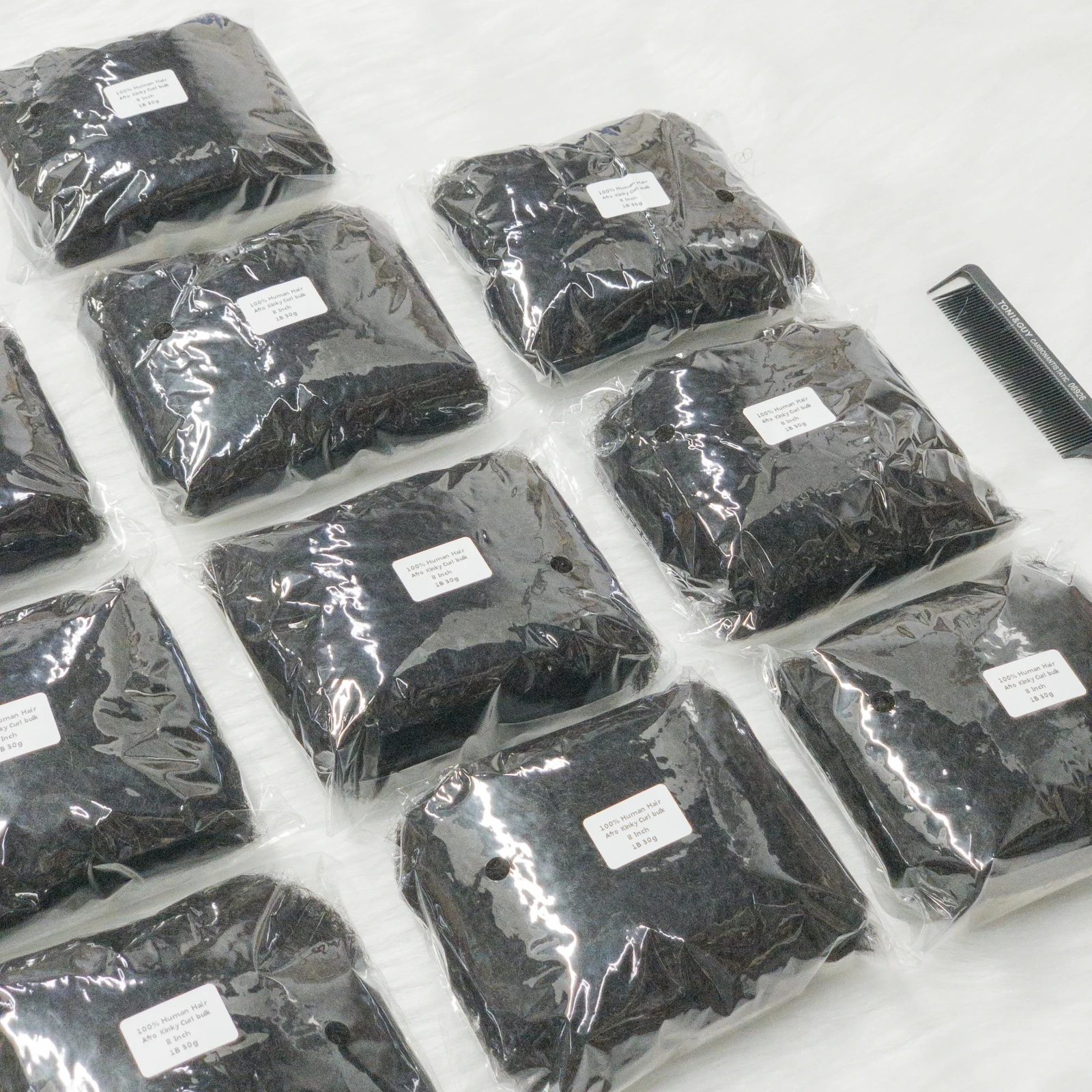 

30g/1 Pack 8 Inch Tight Afro Kinky Bulk Human Hair for Dreadlock Extensions 100% Human Hair Natural Repair Extensions for Braids