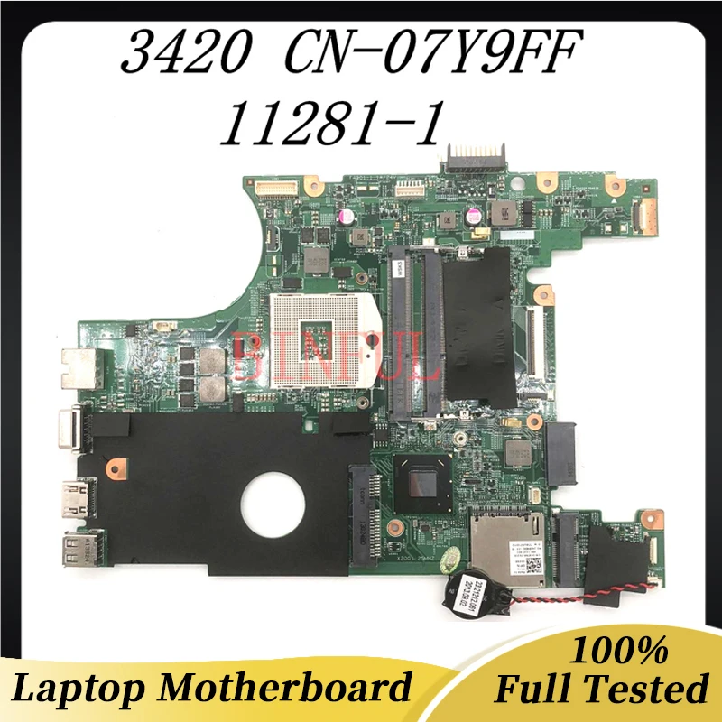 

07Y9FF 07Y9FF CN-07Y9FF Free Shipping High Quality Mainboard For Dell 14 3420 V3420 2420 Laptop Motherboard HM75 100%Full Tested