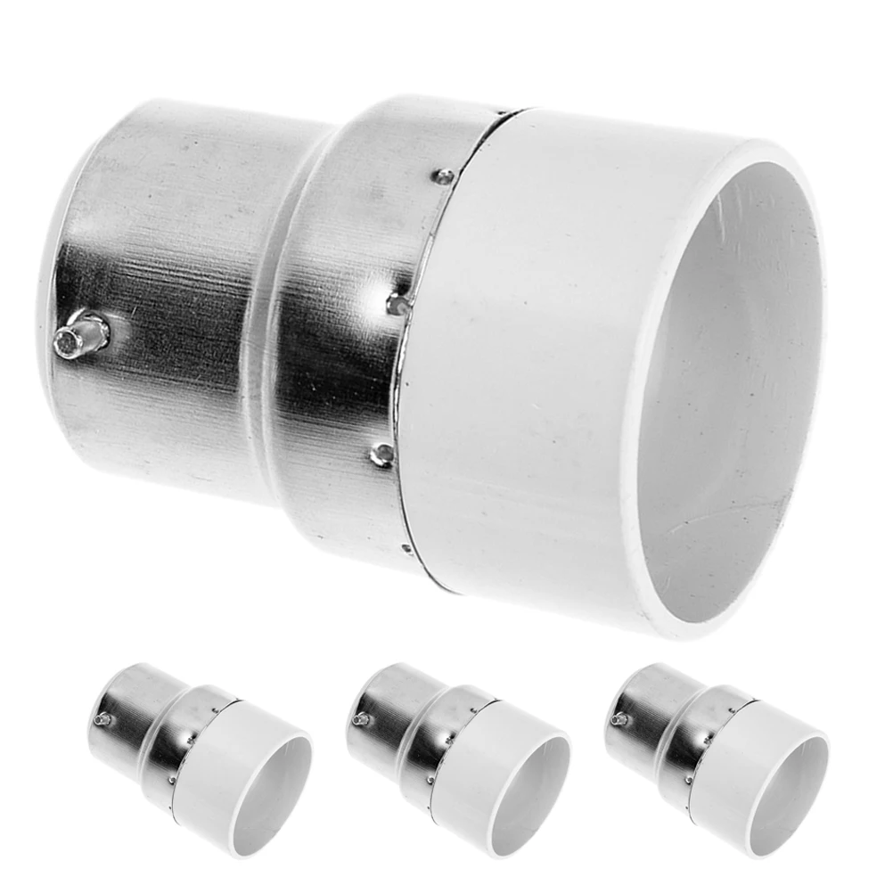 

4 Pcs Lamp Holder Conversion Socket Adapter Light Bulb Base Converts to E14 High Temperature Resistant Easy Installation