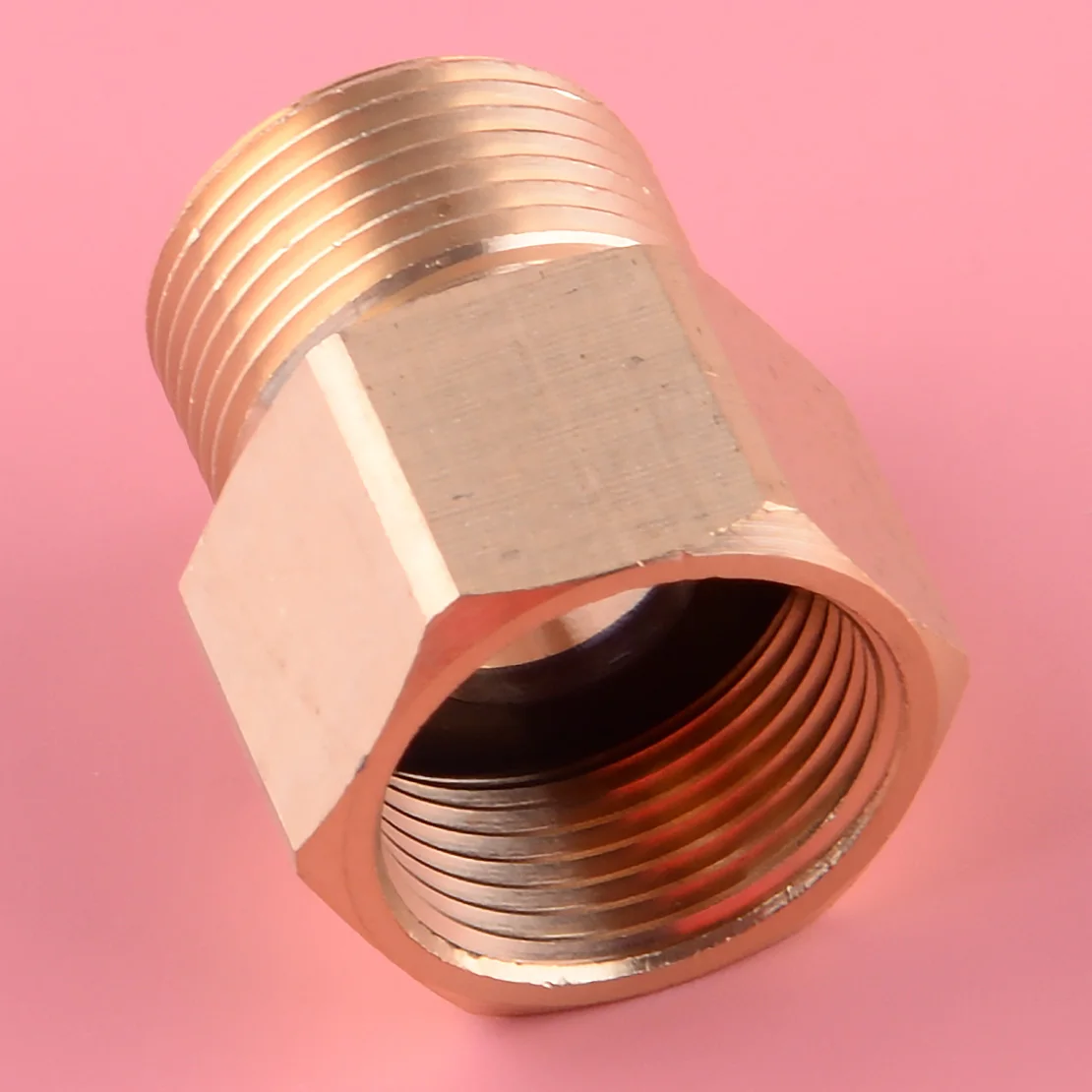 

LETAOSK M22 15mm Male Thread to M22 14mm Female Pressure Washer Metric Brass Adapter Coupler