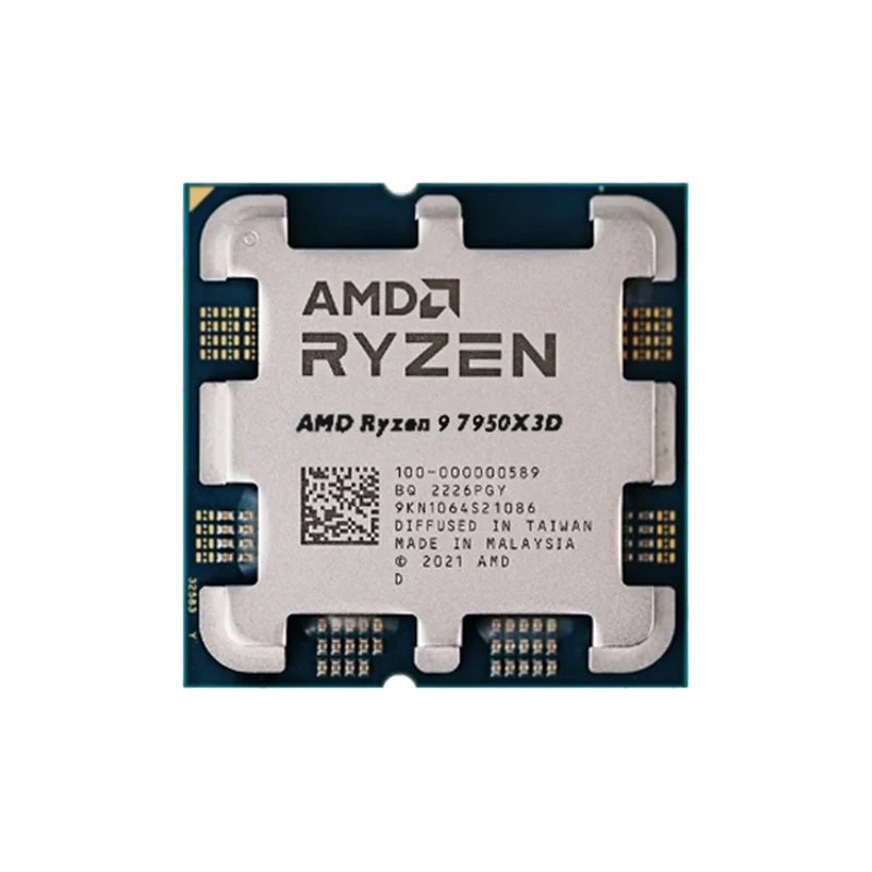 AMD Ryzen 9 7950X3D R9 7950X3D CPU Processor 4.2 GHz 16-Core 32-Thread CPU Processor 5NM L3=128M Socket AM5 （No Cooler）