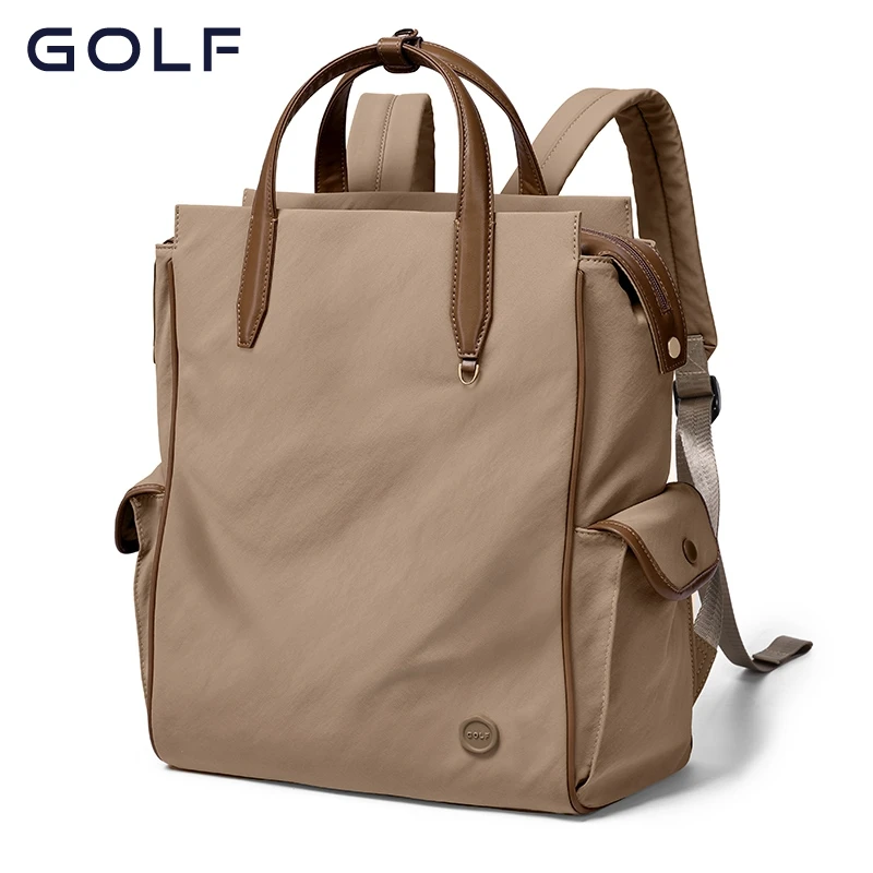 

Повседневный рюкзак GOLF для женщин, водонепроницаемая универсальная сумка на плечо для поездок на работу, вместительный рюкзак для ноутбука 14 дюймов, однотонный