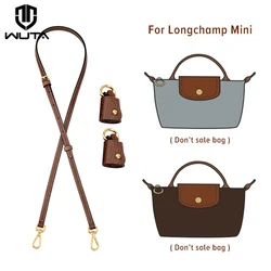 Correa de bolso WUTA para Mini bolso Longchamp 2024, nuevo Color, transformación sin perforaciones, correa de hombro de cuero genuino, cinturones cruzados