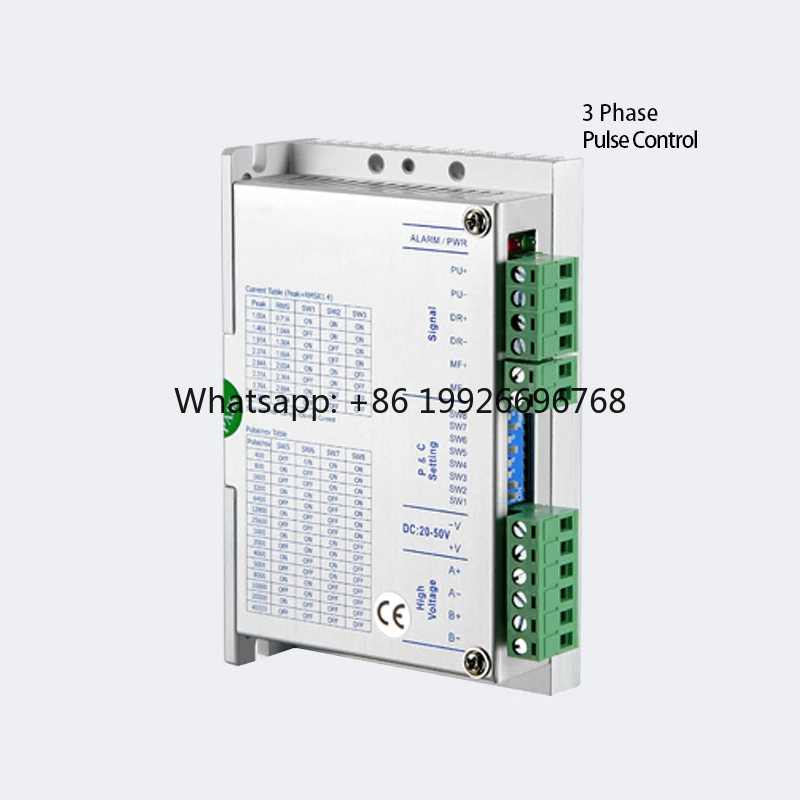 

PrimoPal Step Motor Drive 118*76*33mm 20V Plc Digital Driver Pulse Control 3phase NEMA17~24 Hybrid Stepper Motor Controller