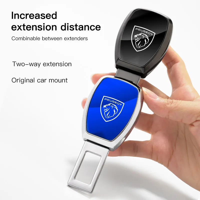 مقعد السيارة حزام كليب موسع حزام الأمان قفل مشبك التوصيل أداة السيارة الداخلية لبيجو جديد 208 3008 308 2008 207 107 508 607 106