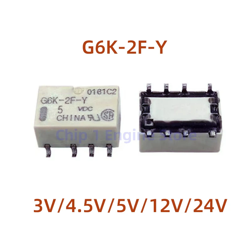 5/10PCS Neue & Original Signal Relais SMD G6K-2F-Y-3VDC/5V/12V/24V DIP G6K-2P-Y-3VDC/5V/12V/24V SMD G6K-2G-Y-5VDC/12V