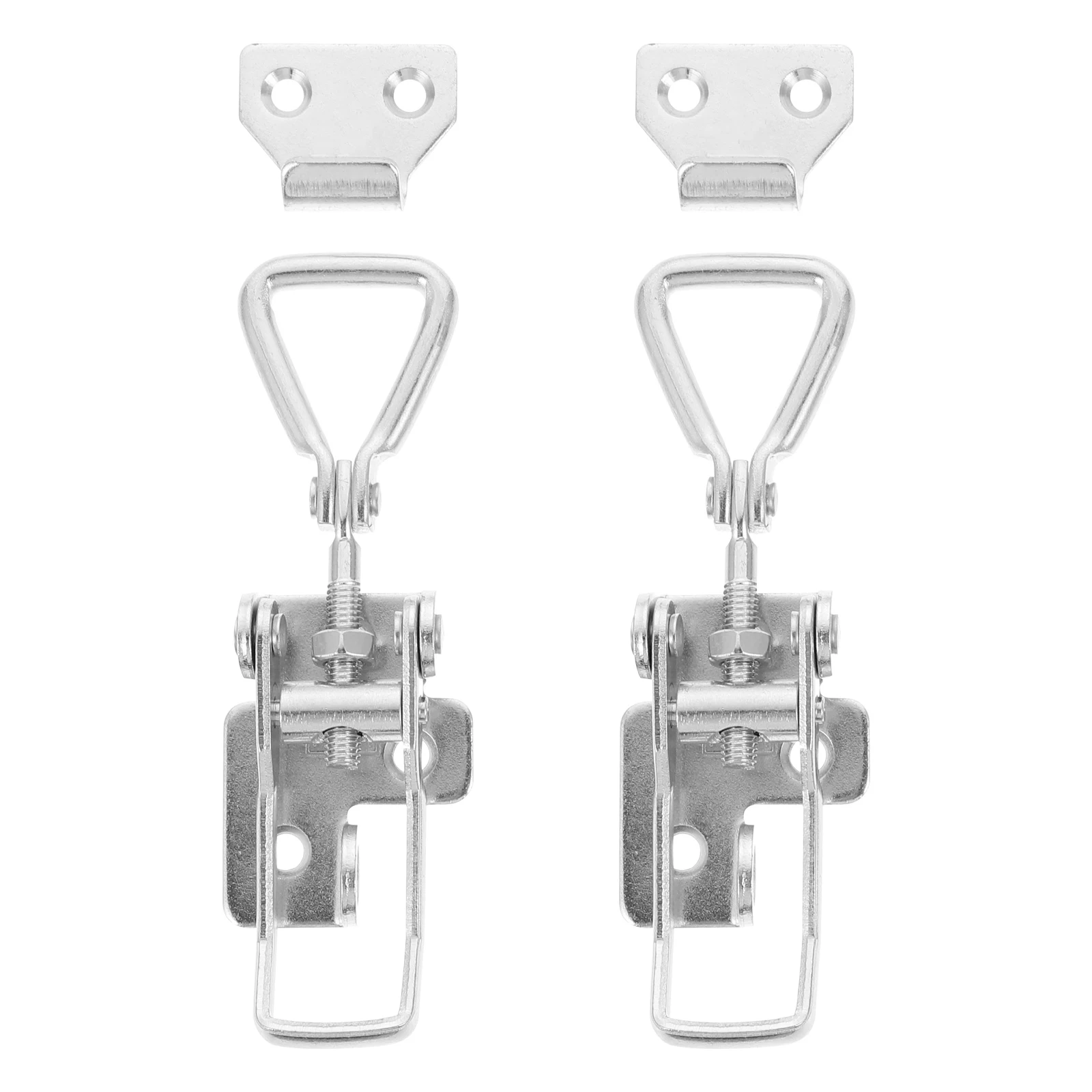 

Adjustable Buckle Ratchet Hasp Latch Stainless Steel Marine Clamp Lock Heavy Duty Hatch Cabinet Latches Boat Locking Practical