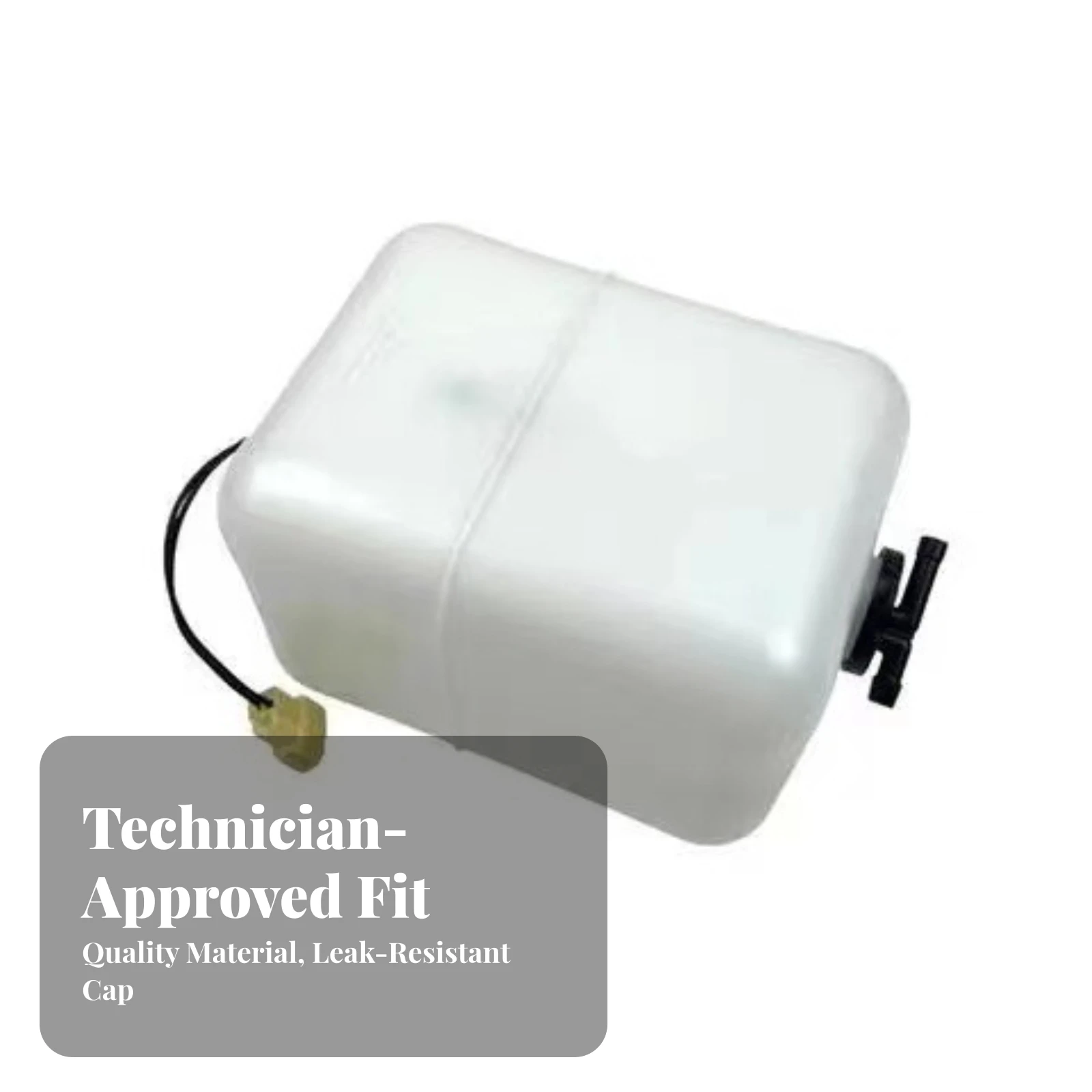 Coolant Reservoir Translucent Replacement Auxiliary Coolant Reservoir Excavator Auxiliary Water Tank Rectangular