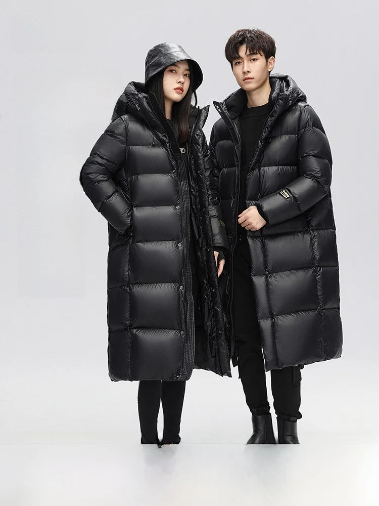 

Snow Flying Black Obsidian Series 2026 Autumn Long Padded Jacket Goose down Thickened Large Size Durable for Couples