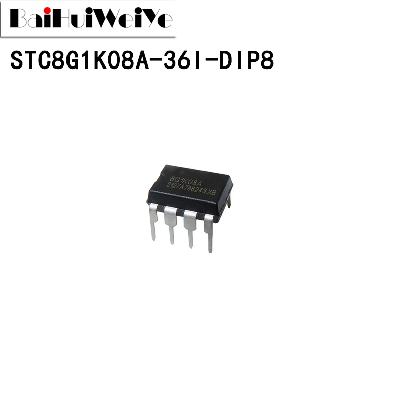 10PCS STC8G1K08A-36I-DIP8 STC8G1K08A STC8G1K08A-36I Single-Chip Microcomputer DIP8 New Good Quality Chipset