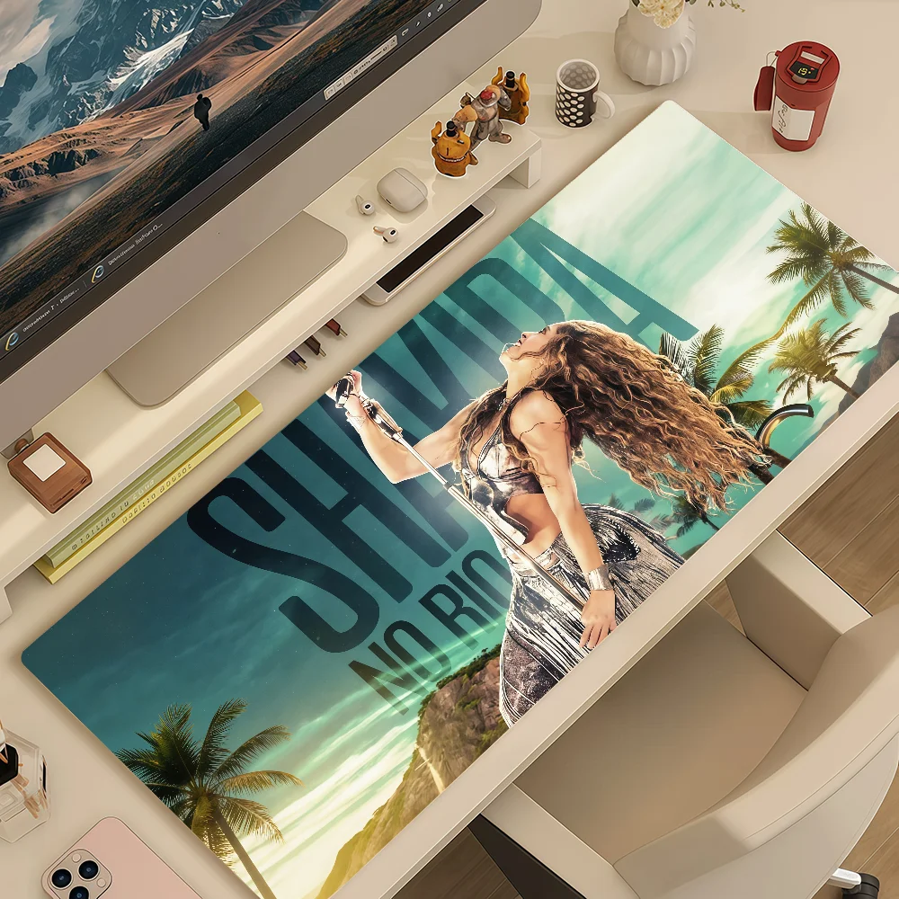 Singer Shakira Mouse Pad Large Non-slip Lockedge Desktop Computer Desk Mat Keyboard Writing MousePad Office Gamer Student Gift