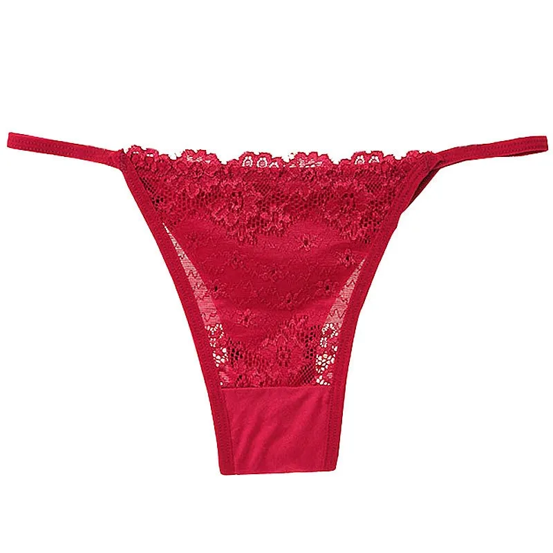 

Womens Sexy Lace Panties Low Rise Briefs Breathable Underwear Lingerie Knickers Thongs Ultra-Thin G-Strings Seamless Underpants