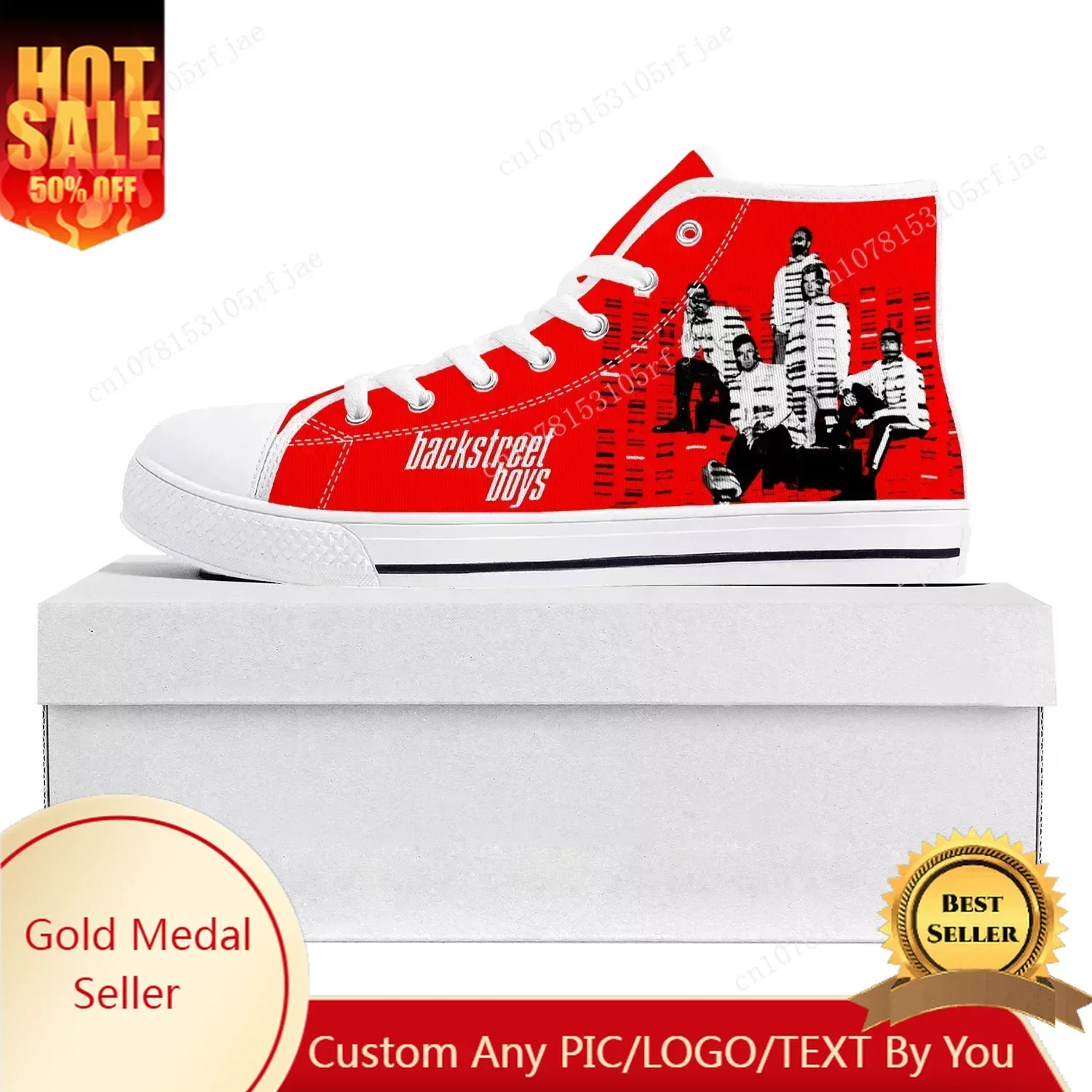 

Backstreet Boys Pop Band Bsb Fashion High Top High Quality Sneakers Mens Womens Teenager Canvas Sneaker Couple Shoe Custom Shoe