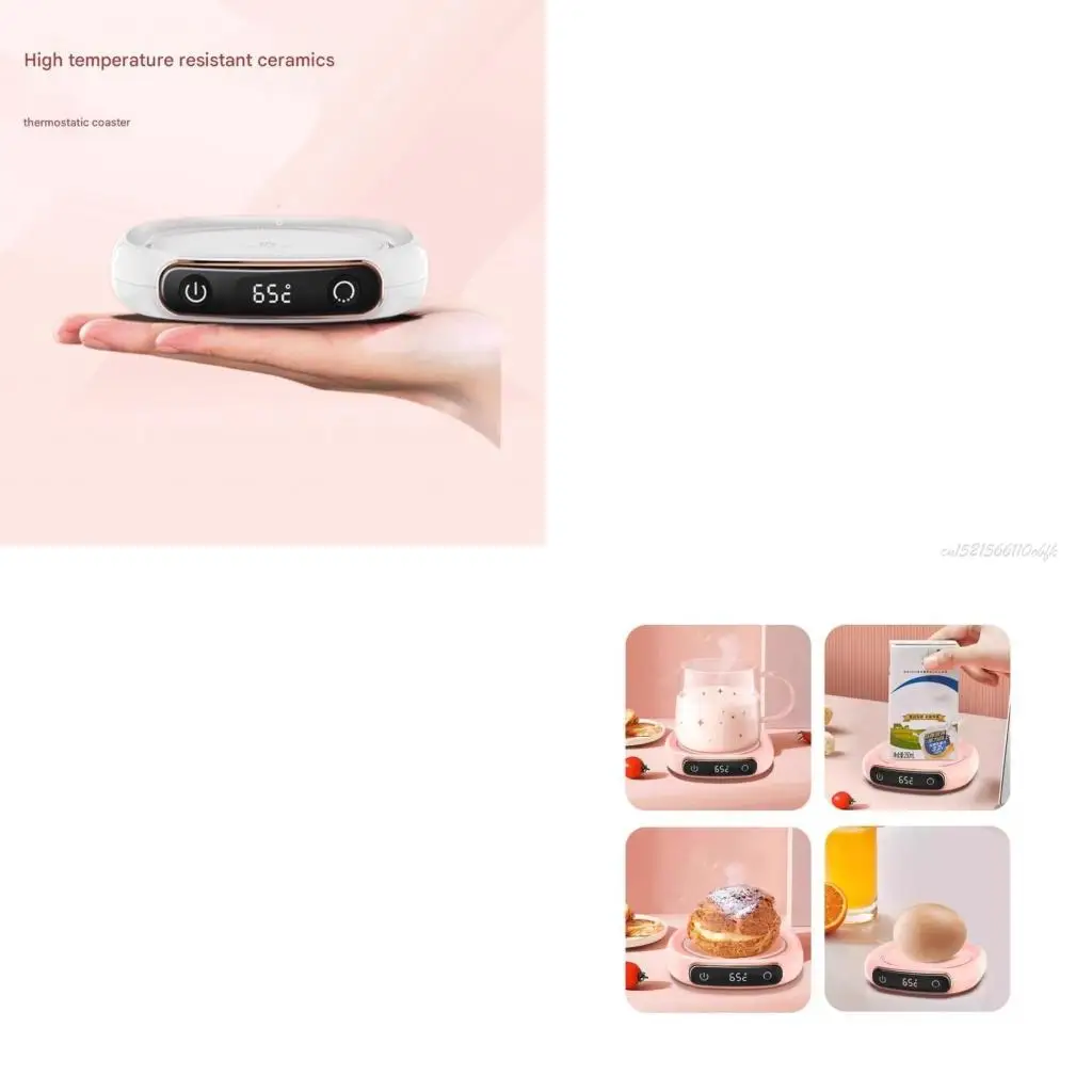 27RB Desk Coffee Warmer Pad with 3 Adjustable Temperatures Coffee Cup Heating Pad