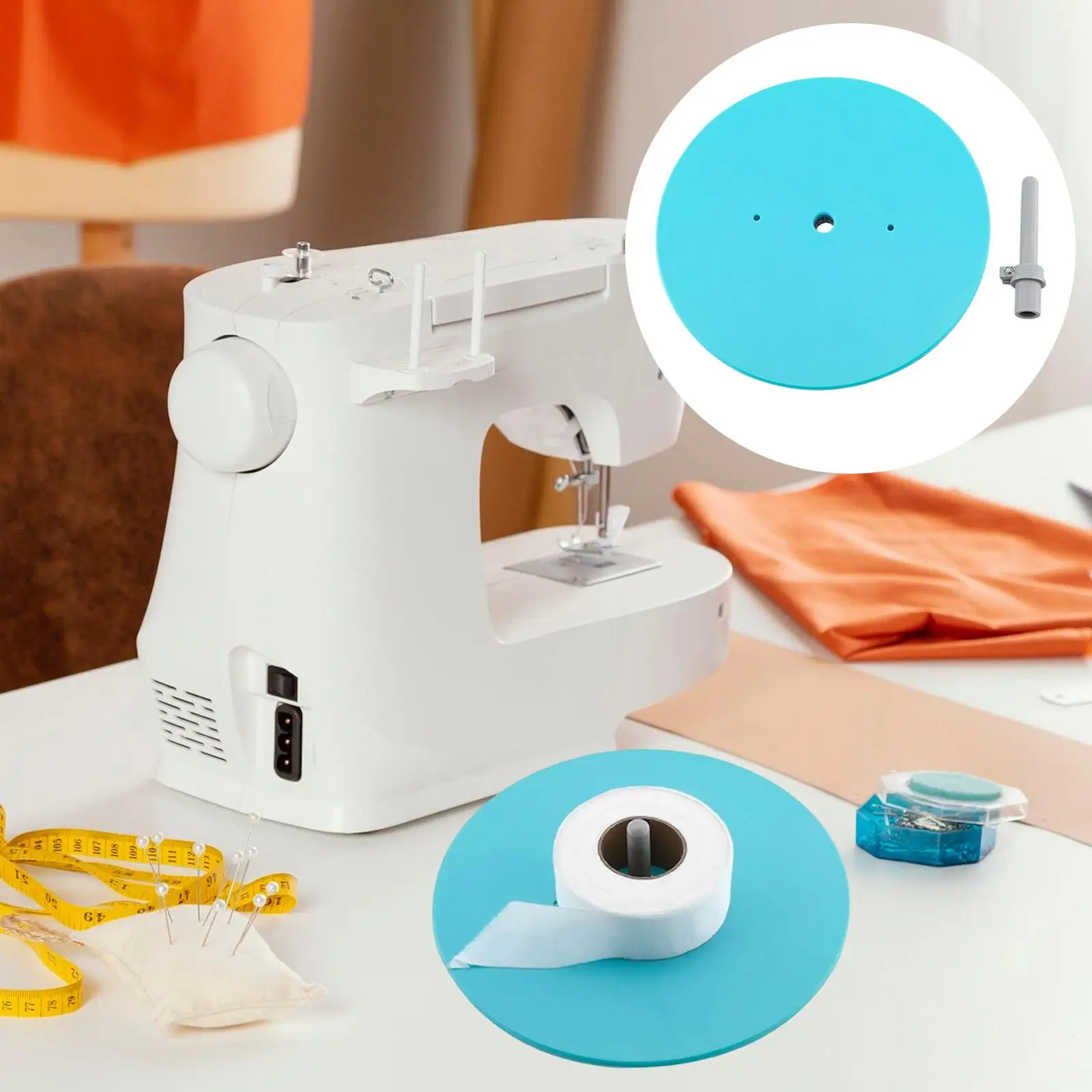 Universal Industrial Sewing Machine Binding Tape Holder Reel Durable ABS Stand for Maintenance Braids