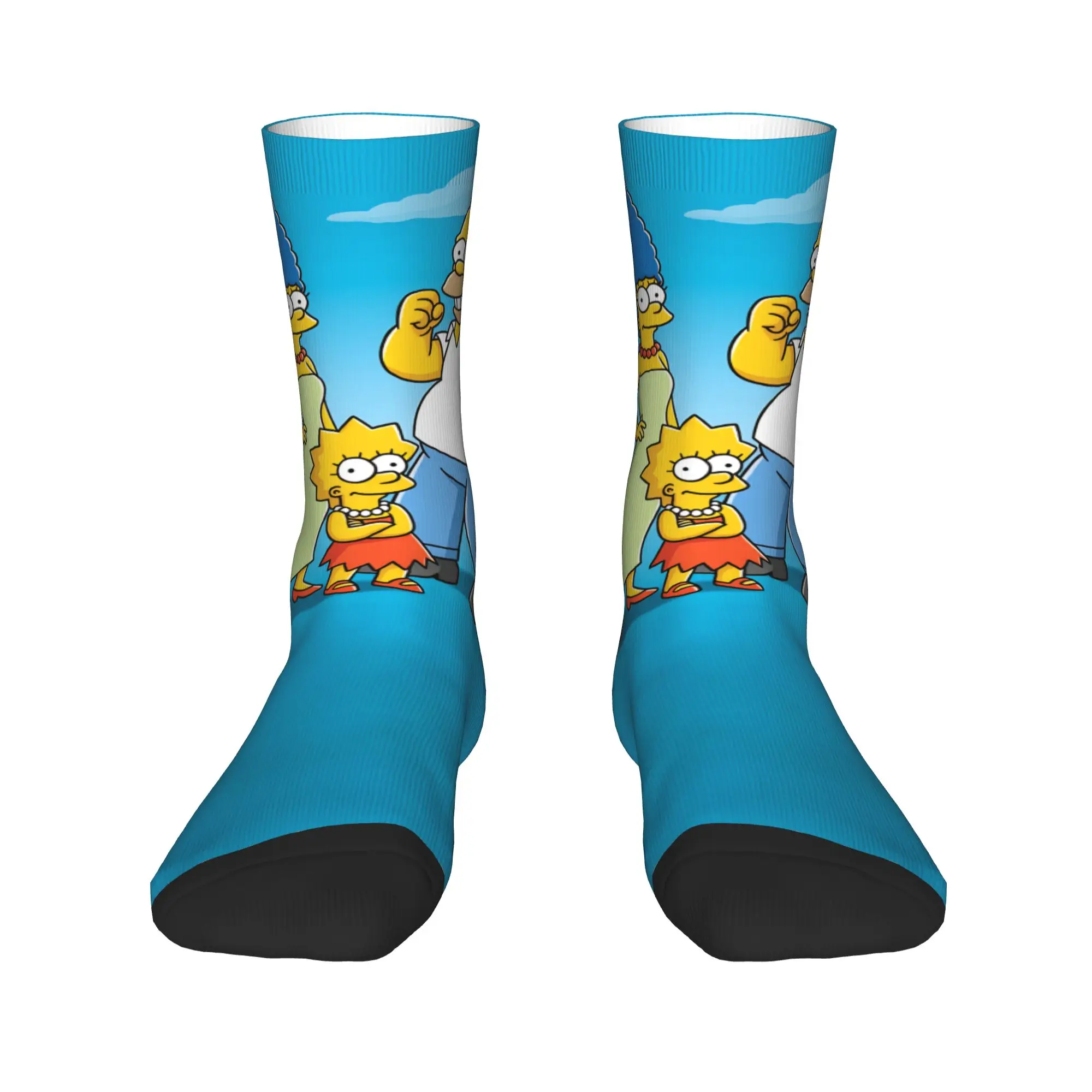 Socks The S-Simpsons Anti Bacterial Stockings Women Men Soft Skateboard Socks Spring Gothic Design Socks