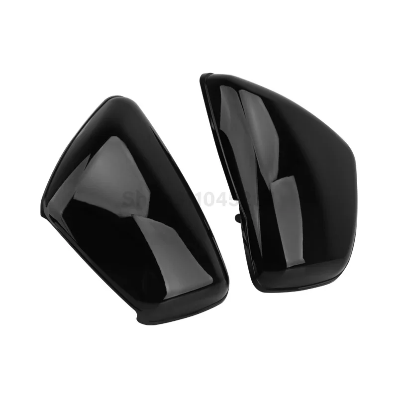 오토바이 사이드 블랙 배터리 커버 Yamaha XV700 XV 750 1000 1100 Virago 1984-Up Motocross 배터리 페어링 프로텍터