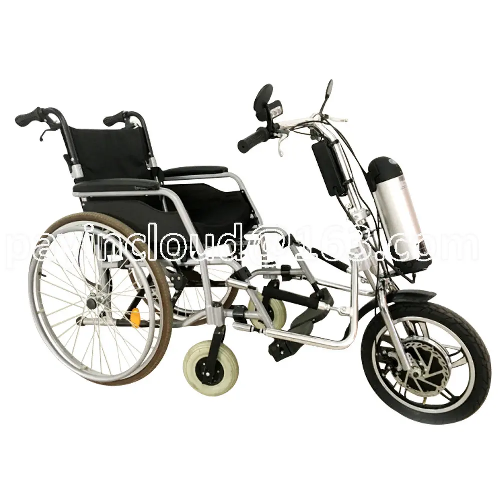 WP-02 36V 350W attacco per sedia a rotelle elettrica rimorchio Handcycle elettrico Handbike per sedia a rotelle manuale