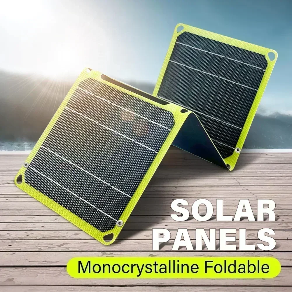 1PC Portable 2000W DC12V 4-Fold Solar Panel Featuring ETFE Monocrystalline-Surface For Outdoor Power Supply And USB Charging