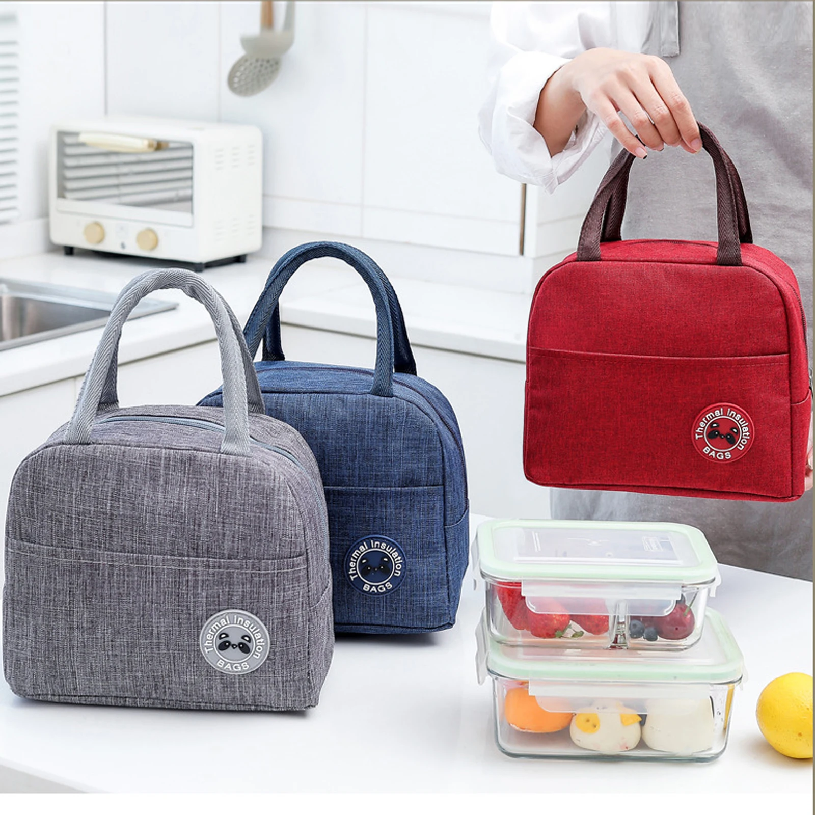 2025 Lunch Bag for Women Men Insulated Lunch Bags Reusable Lunch Box Bag Cooler Lunch Box for Work Picnic Travel Lunch Bag